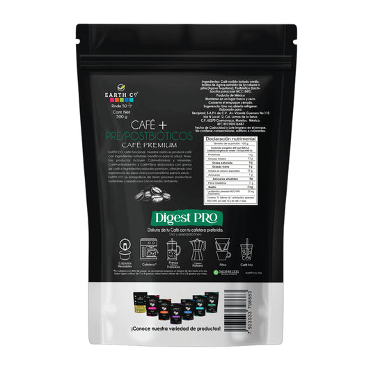 Café + Pre/Postbióticos (Café molido)