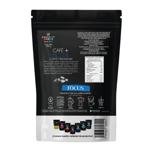 Café + MCTy Cúrcuma (Café Molido)
