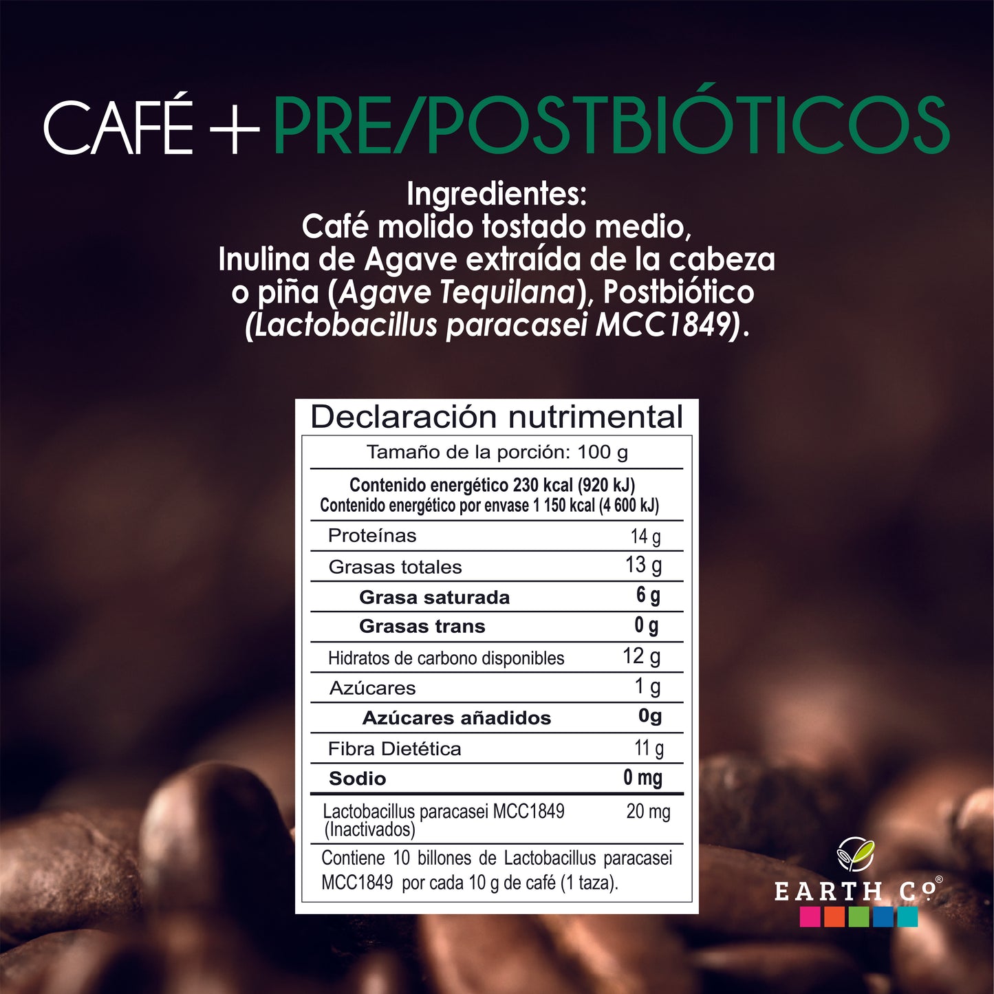 Cafe + Pre/Postbióticos