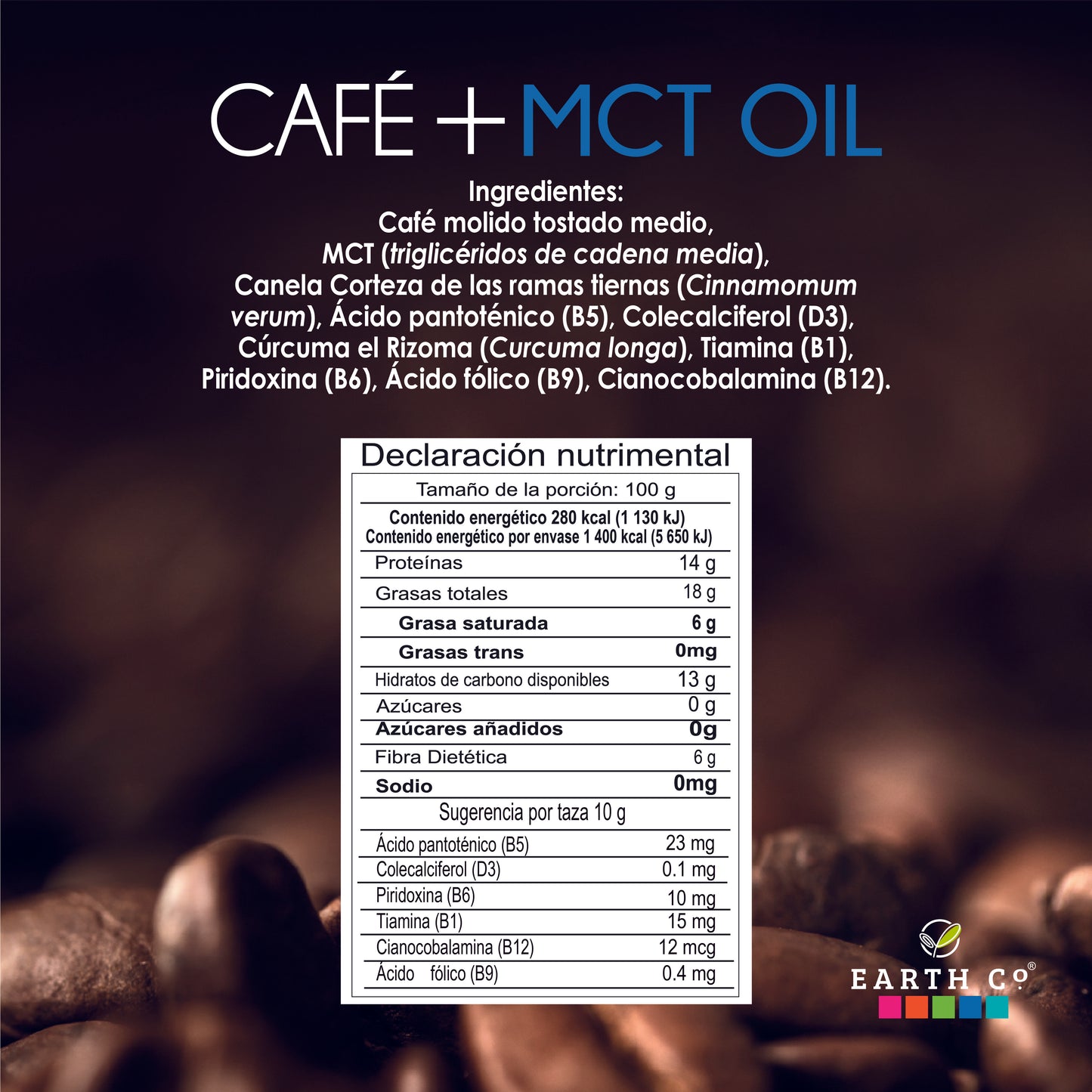 Café + MCTy Cúrcuma