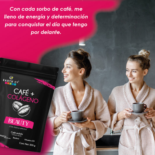 Cafe + colágeno y biotina  Instantaneo 190 grs 42 Porciones