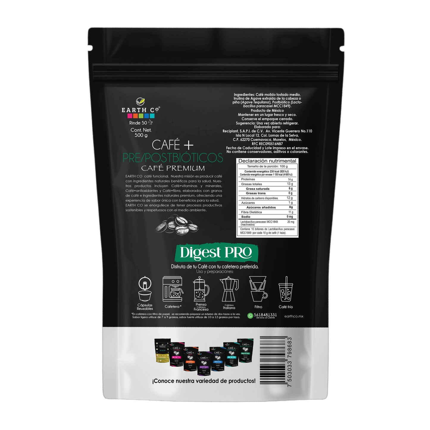 Cafe + Pre/Postbióticos
